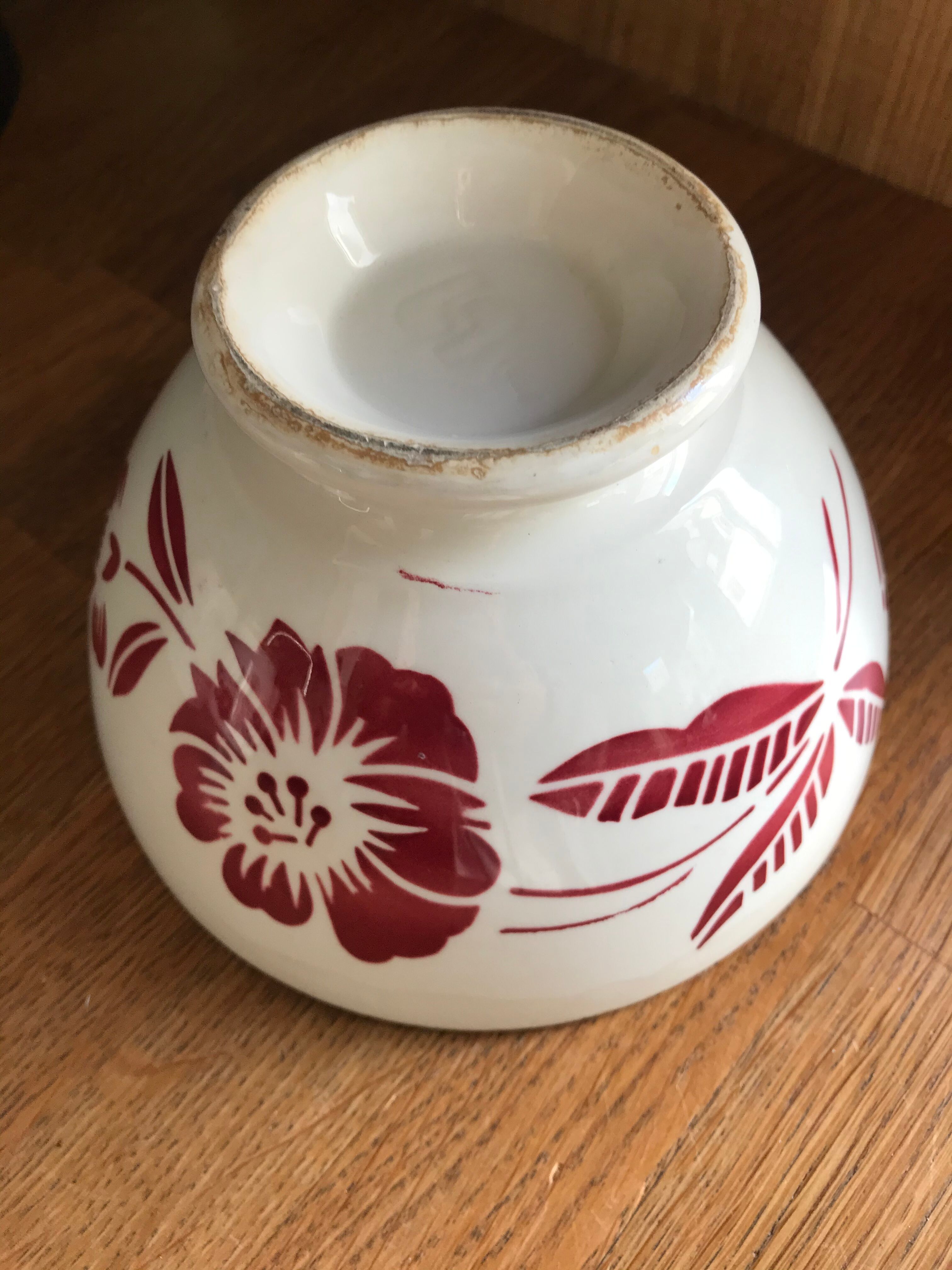 Old XXL bowl , said chabrot bowl , Sarreguemines Digoin