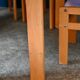 Vintage 1970s octagonal children's table in beech and lilac formica, with 5 chairs.
