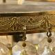 Ceiling lamp crown brass with vintage tassels