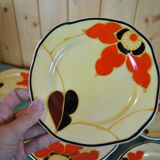 Hand-painted cake set 1960s/70s