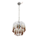 The Amber Crown, Murano Chandelier Amber and Crystal Drops, 1970s