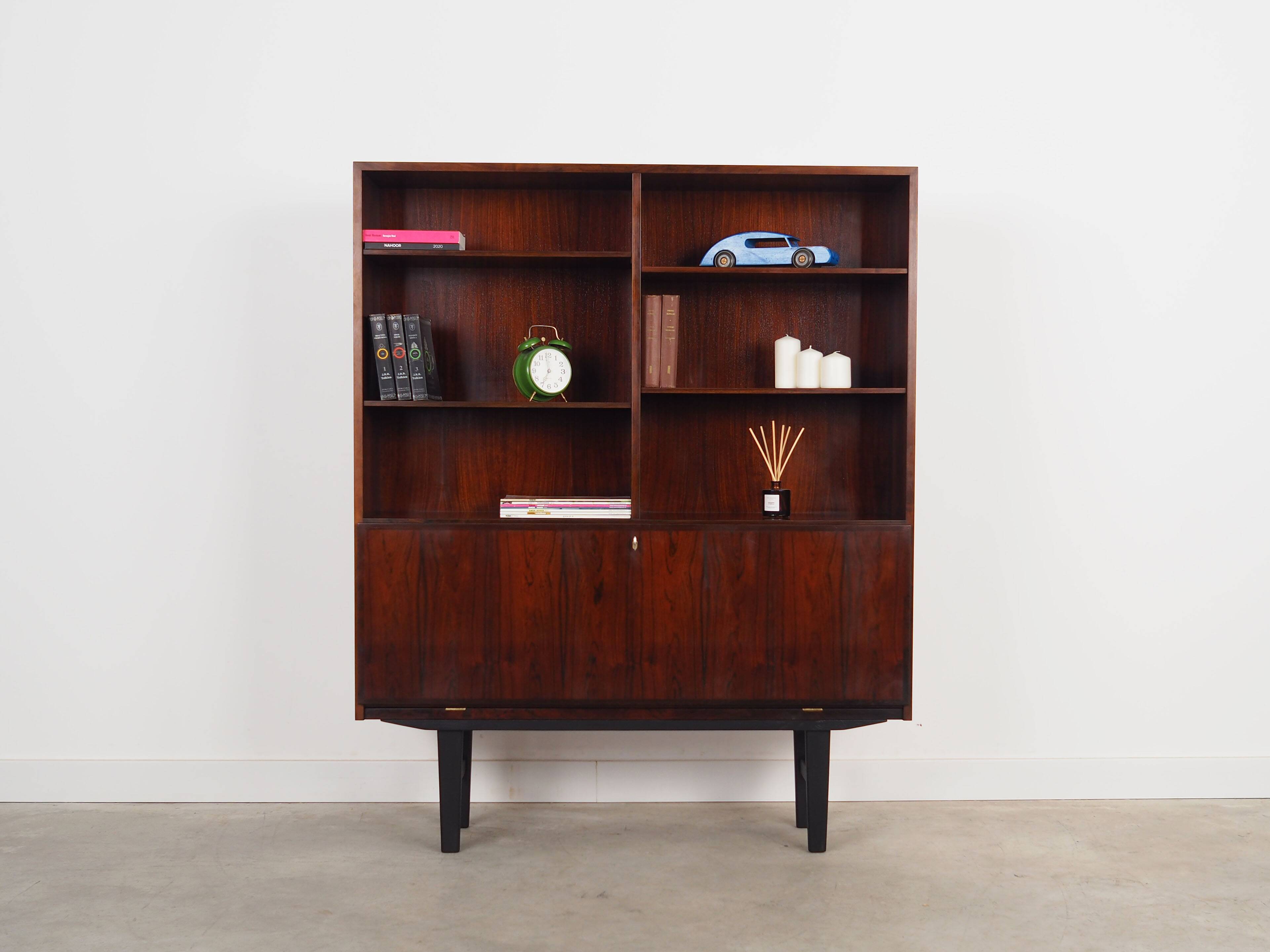 Rosewood bookcase, Danish design, 1960s, manufactured by Omann Jun