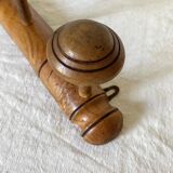 Antique wall coat rack, 3 hooks