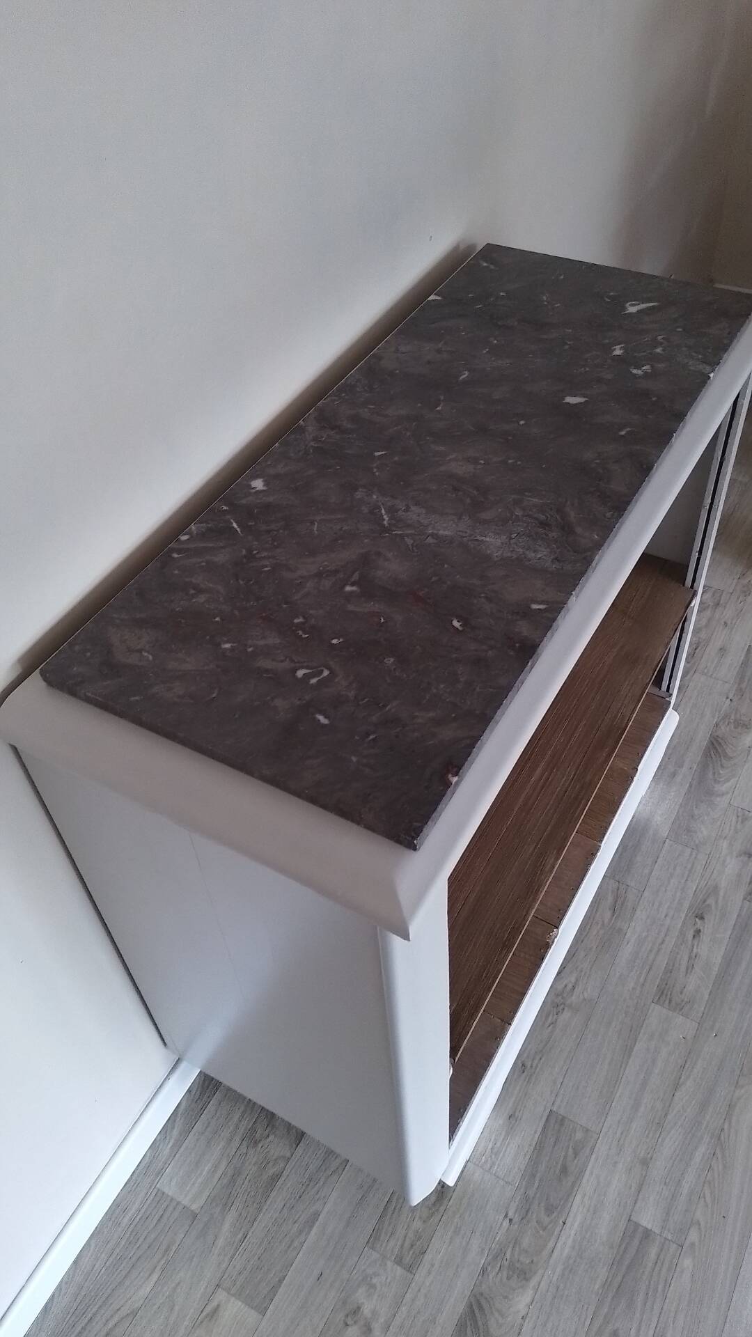 Multifunctional marble shelf