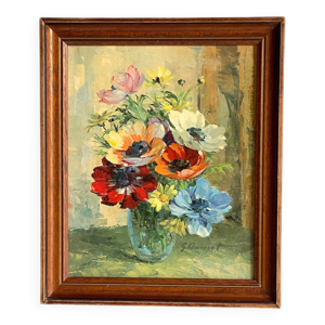 Tableau vintage bouquet - aux
