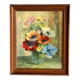 Tableau vintage bouquet aux anémones