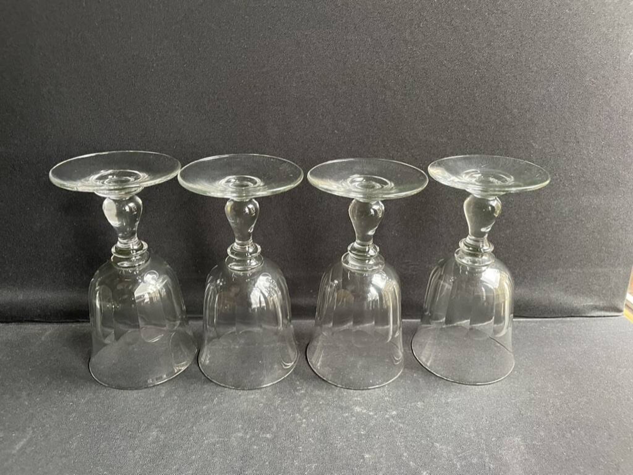 4 verres à eau XIXème – Établissements Legras