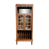 Music cabinet in walnut style Louis XVI