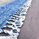 Mustard Kilim Rug- Yellow Blue Kilim Rug 190x290cm wool kilim tapi