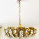 Vintage Palwa suspension in solid brass and crystal.