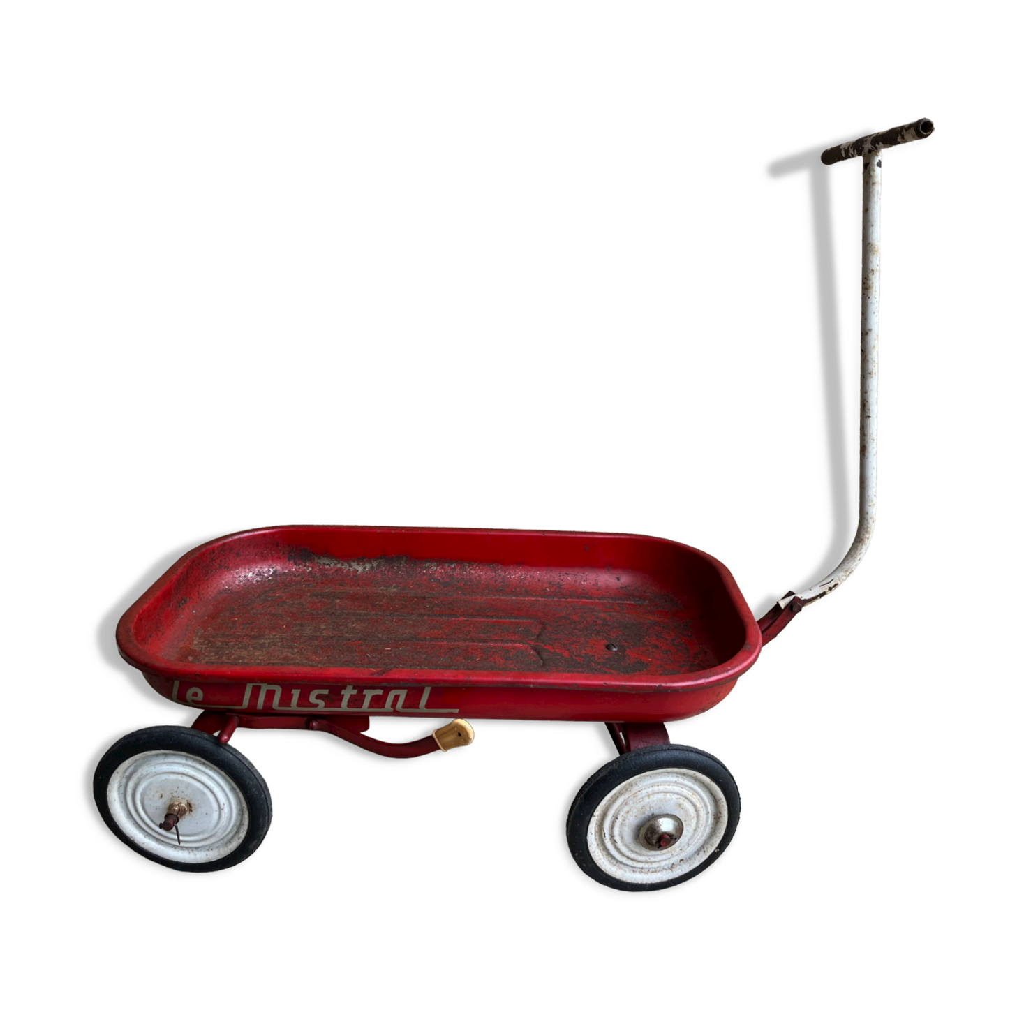 Old child's pull-out cart "the mistral"