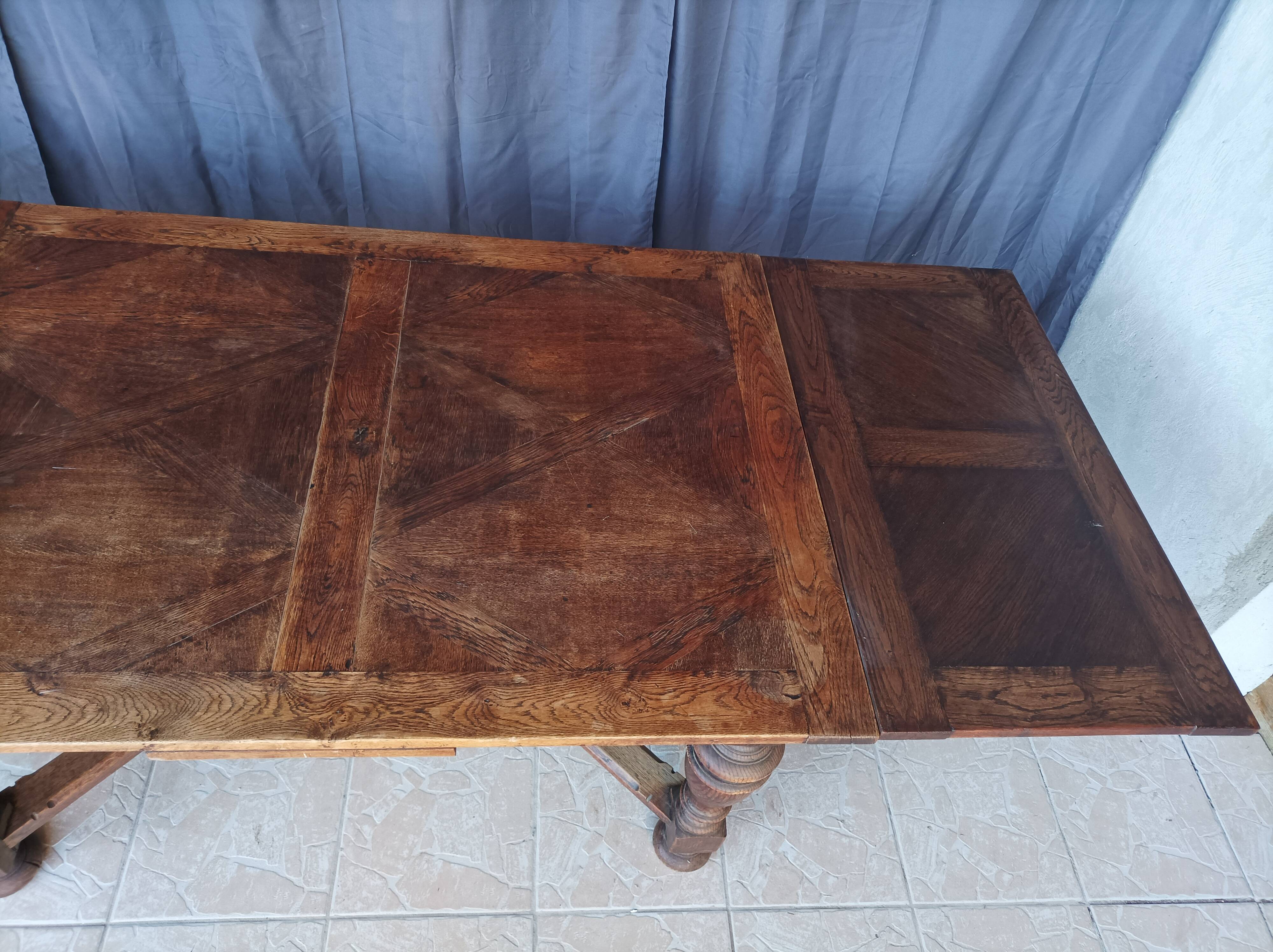 Rustic table XIXth in oak