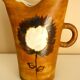 Madelaine Brault, pitcher vase, enameled ceramic, the dove, design 50/60
