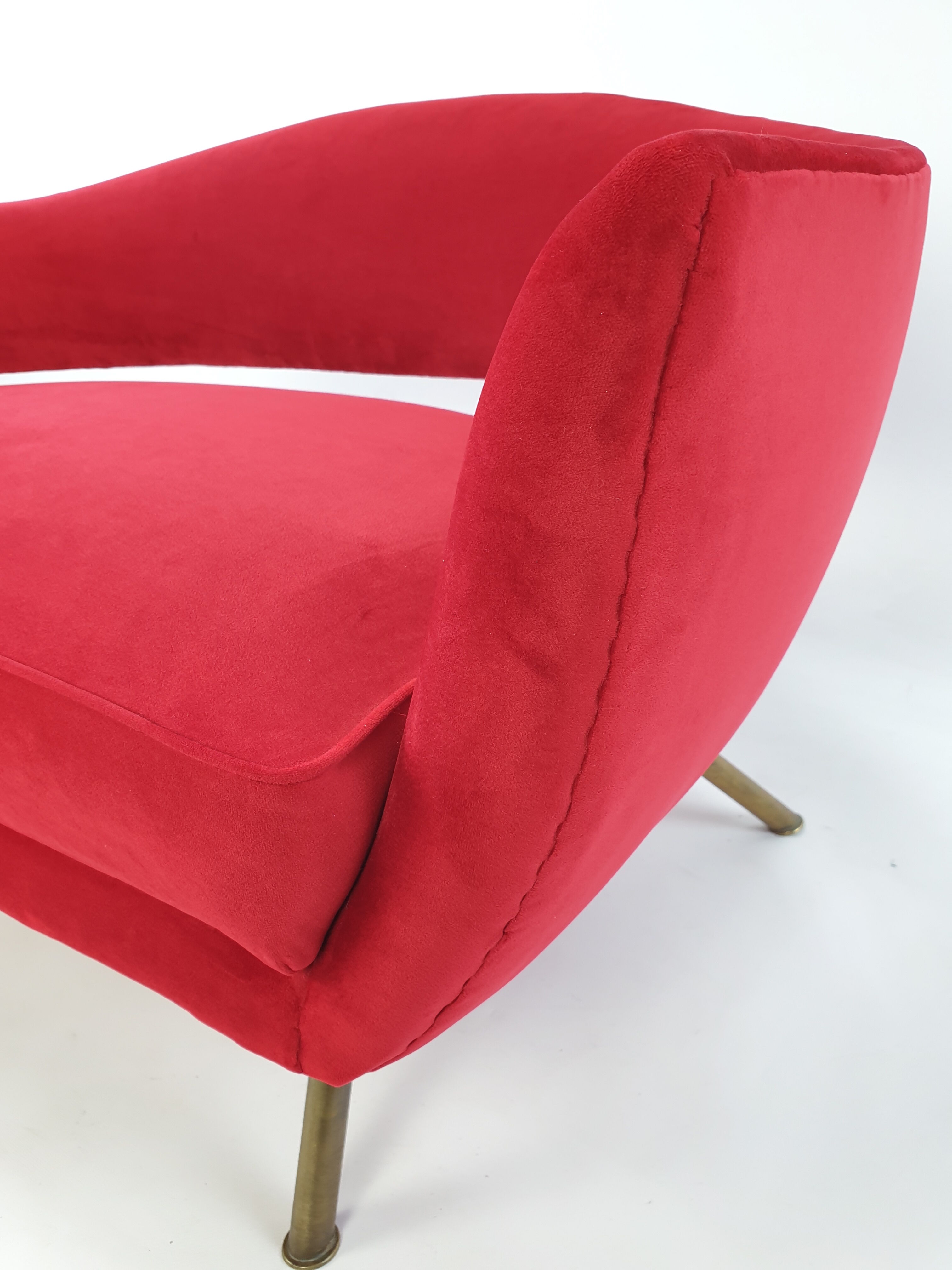 Mid Century Italian Sofa by Lenzi Nello 1954