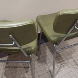 Set of 2 chairs in leatherette