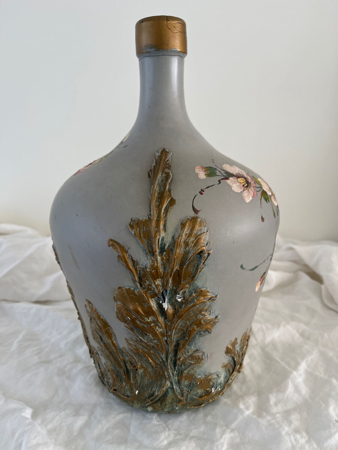 Painted demijohn