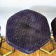 Five brass bar stools and vintage black metal 80s