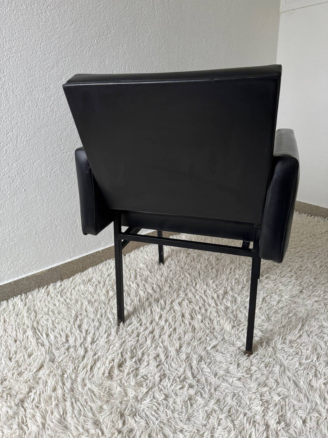 Black armchair, 50s design