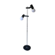 Floor lamp 2 adjustable spots 70s Hustadt-Leuchten
