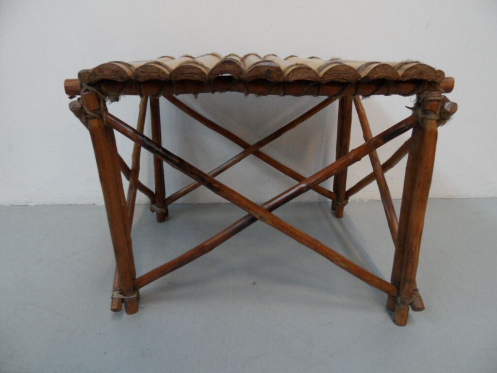 Vintage bamboo sidetable 1950s