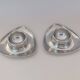 Alessi Egg Cup Carlo Mazzeri & Anselmo Vitale Stainless Steel Pair