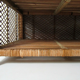Vintage rattan shelf