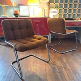 Suite de 6 fauteuils storm d'Yves Christin, airborne 1970