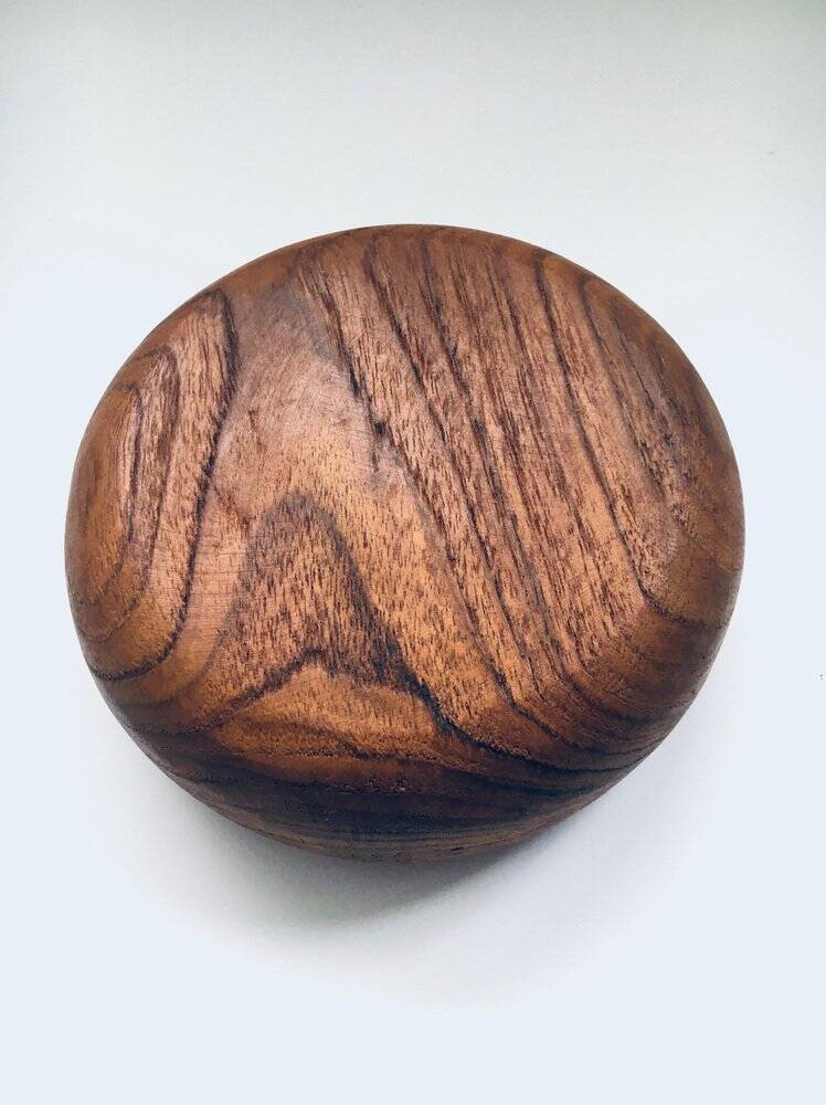 Mid-Century Scandinavian Round Teak Bowl Set, Denmark, 1960s, Set of 2