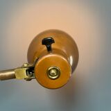 Industria Rotterdam clamp lamp made of brass and copper from the 1930s