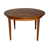 Table scandinave vintage en teck ronde