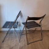 Pair of folding chairs, 1980s