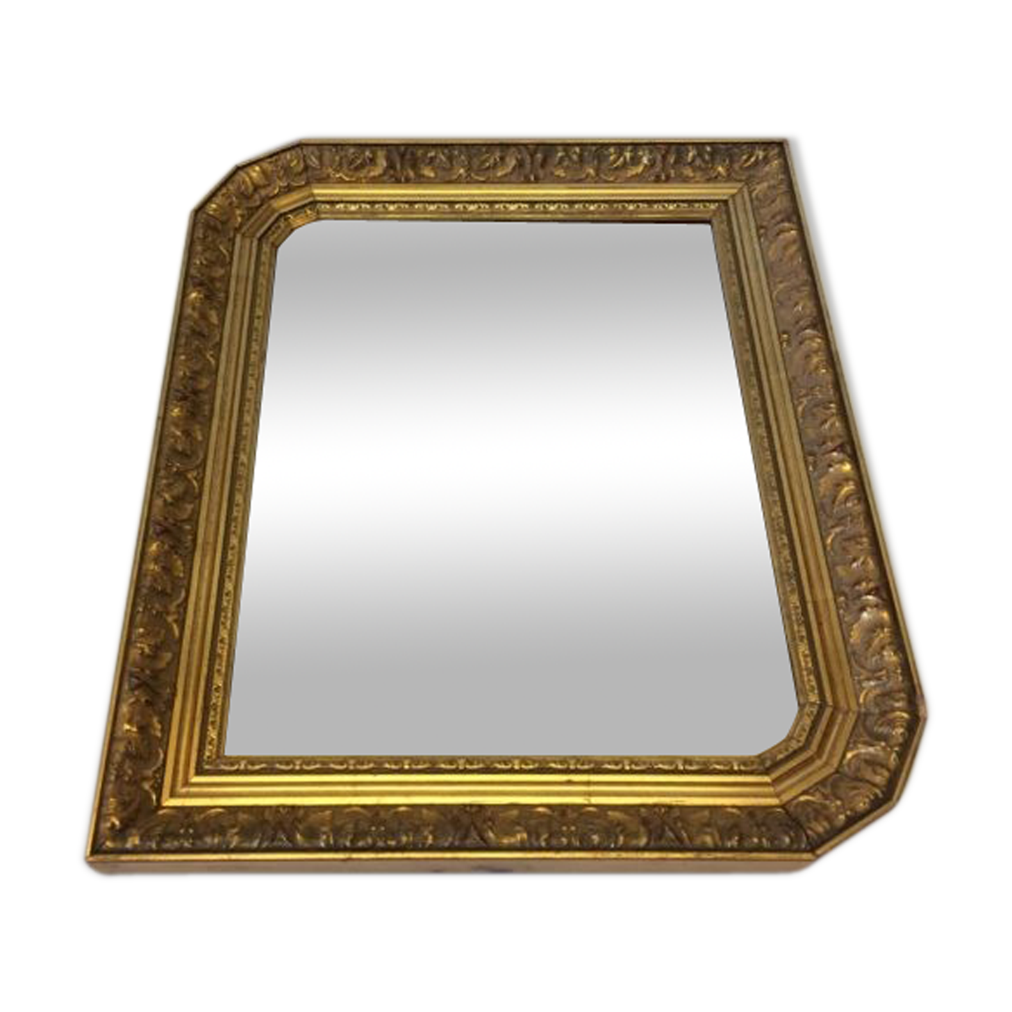 Mirror framing golden resin