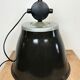 Industrial Black Enamel Factory Pendant Lamp, 1960s