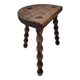 Tabouret tripode vintage