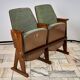Vintage Green Folding Cinema Chairs, 1970s Czechoslovakia