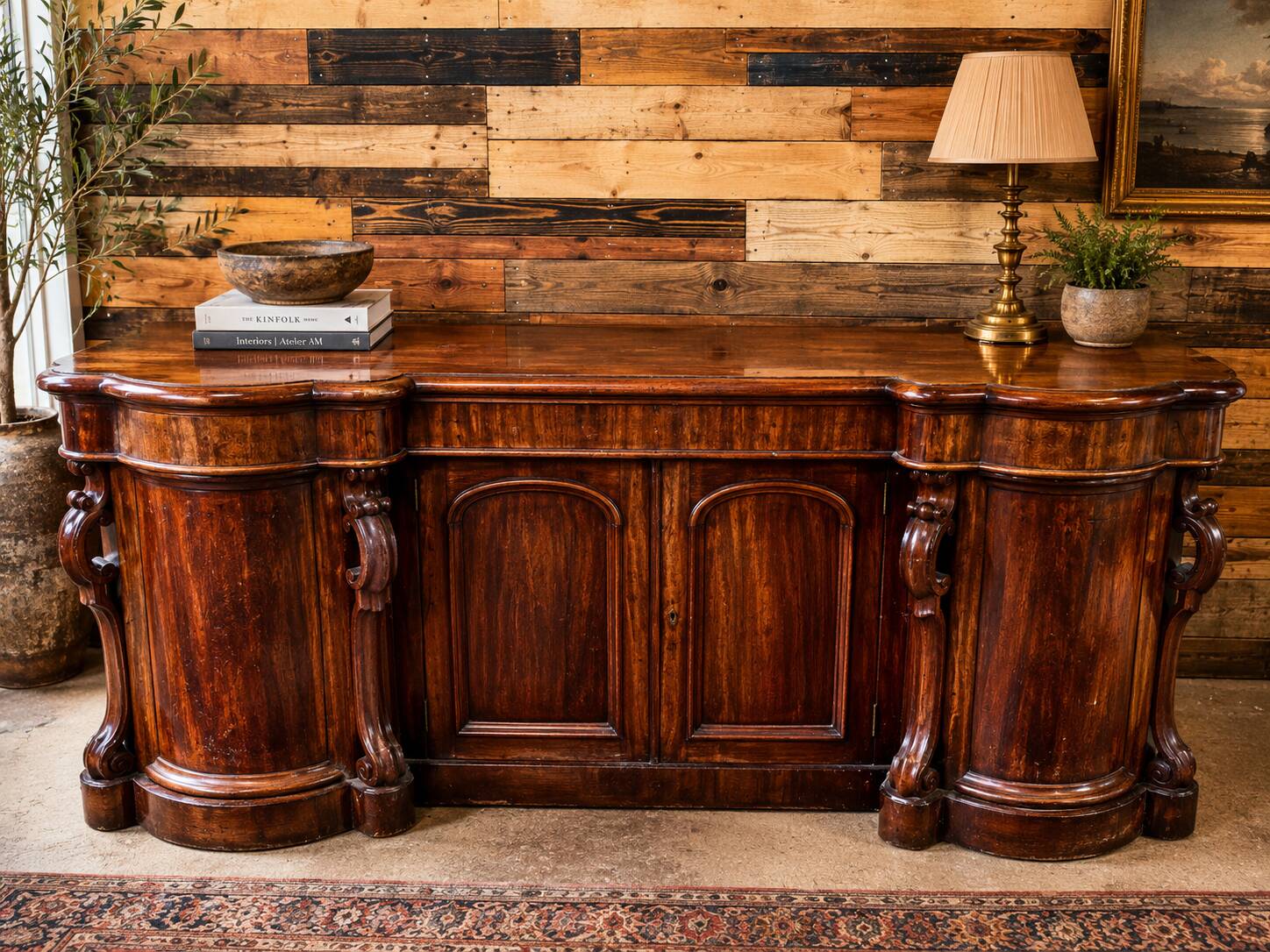 English enfilade in mahogany