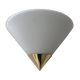 Vintage wall lamp, opaline and brass, Germany 1980s
