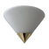 Vintage wall lamp, opaline and brass, Germany 1980s