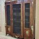 Late 19th century Regency style bookcase in rosewood and oak, removable