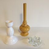 Set of 3 vintage candlesticks