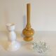 Ensemble de 3 bougeoirs vintage