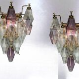 Murano Glass Polygon Sconces