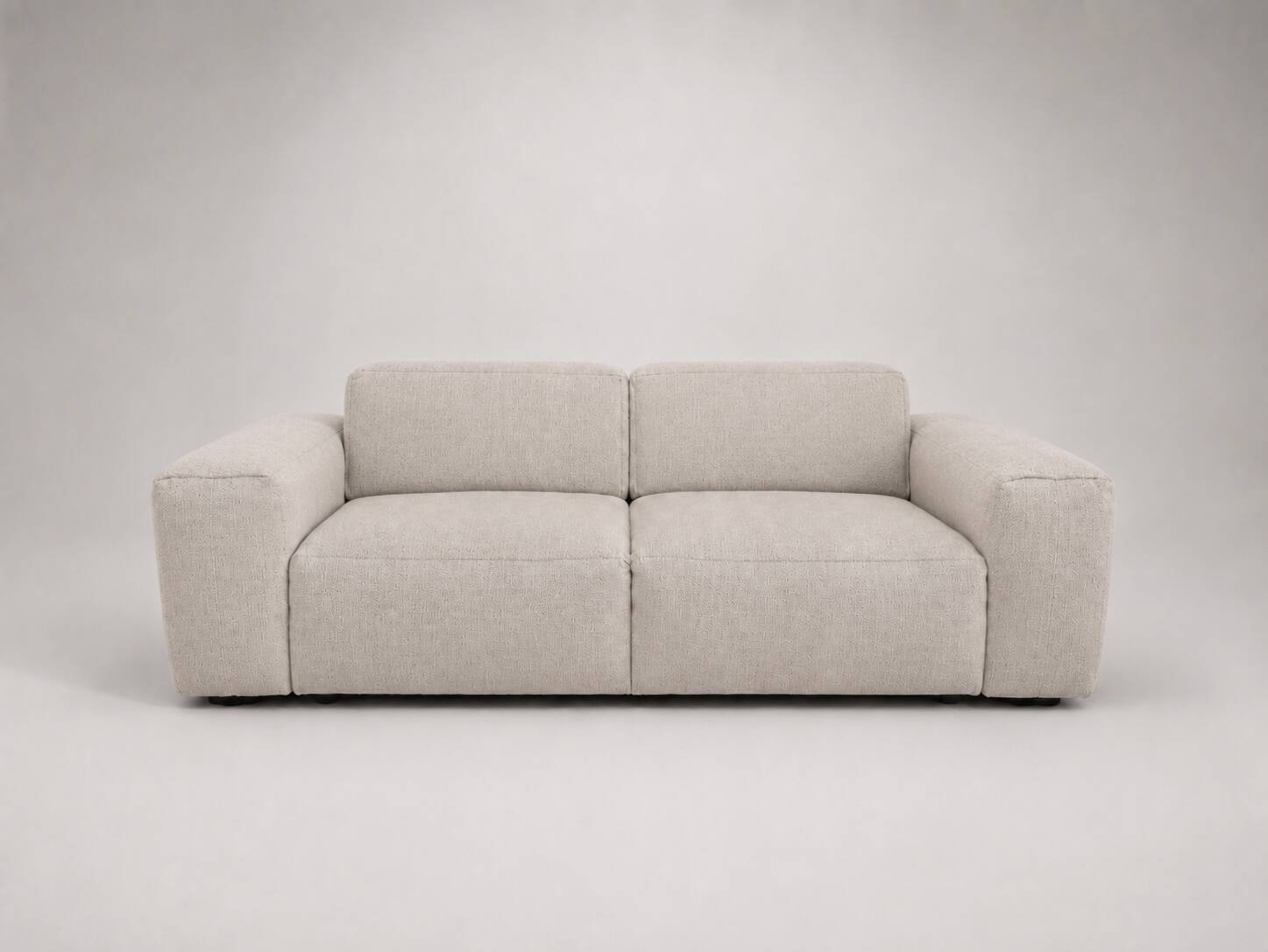 Canapé Posada Habitat – 3 seats – grey-beige mottled fabric