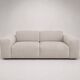 Canapé Posada Habitat – 3 seats – grey-beige mottled fabric