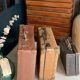 Lot of 3 vintage suitcases