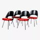 Set of 4 Conference chairs by Eero Saarinen for Knoll.