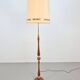 Vintage Scandinavian Floor Lamp in Teak and Brass, 1960s
