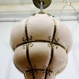 Pink Blown Glass Pendant Light