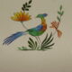 square plate in earthenware from "Gien" from the 1970s