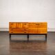 Rosewood burl chest of drawers